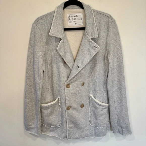 Frank & Eileen Belfast Sweatshirt Peacoat Size S Gray Melange - Picture 8 of 16